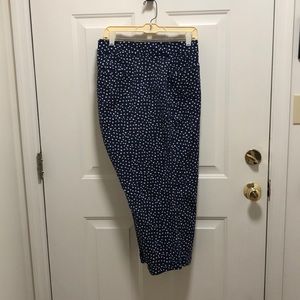 Navy polka dot pants